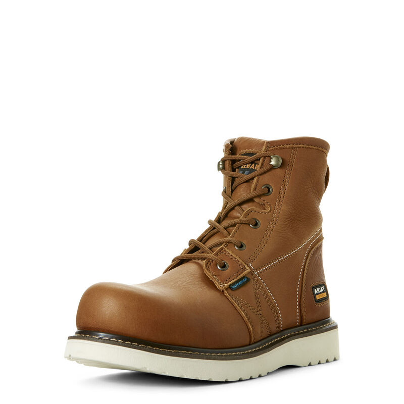 Ariat Rebar Wedge 6 Waterproof - Miesten Ruskea Työsaappaat ( CRETMD-632 )